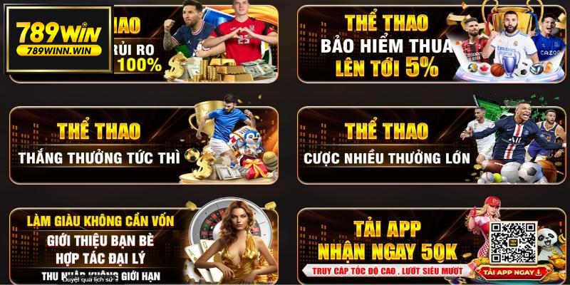 Thể thao 789win liên tục tung ra các khuyến mãi hấp dẫn